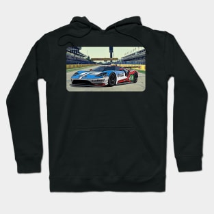 GT Racing Track Print Hoodie